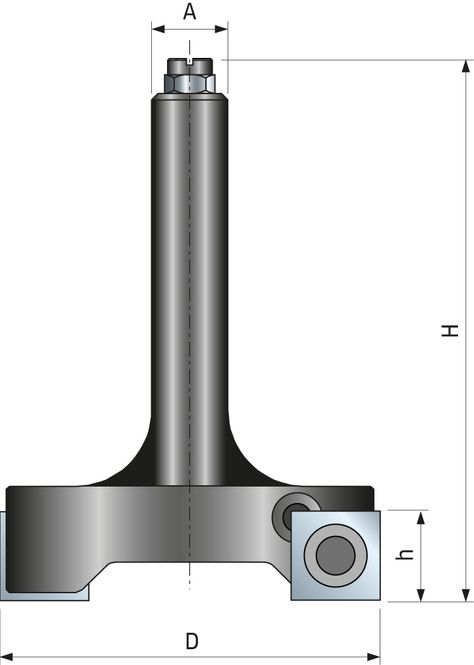 Hovedbilde Freud fresestål | Planfres | 12 mm tange | Treverk