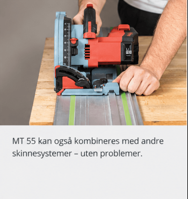 Hovedbilde MAFELL MT 55-18 Batteridrevet dykksag – 18 V – 2 batterier – MAX3-kasse