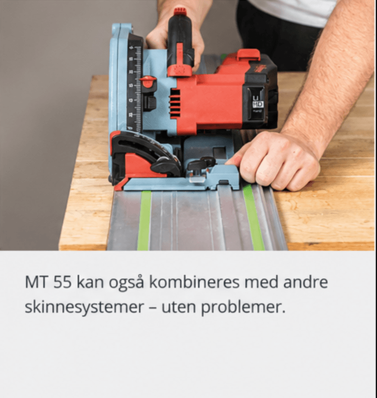 MAFELL MT 55-18 Batteridrevet dyksag – 18 V – 2 batterier – MAX3-kasse