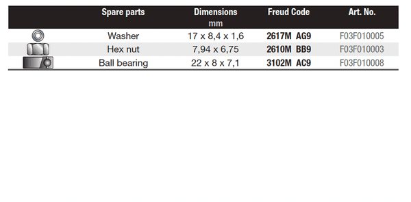 Hovedbilde Freud spor fres - 8 mm tange - Treverk