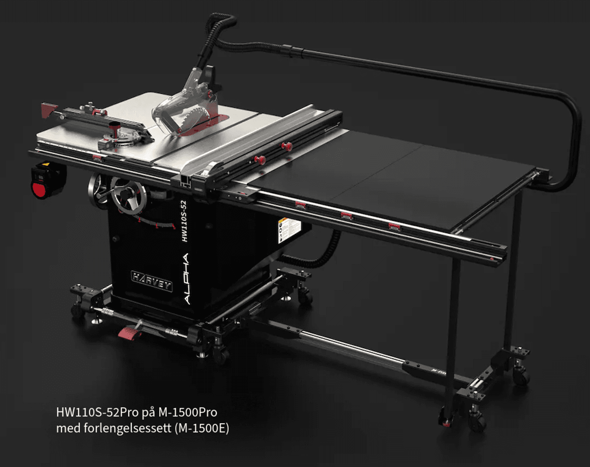 Harvey Spider M-1500E – Forlengingssett for maskiner med støtteføtter
