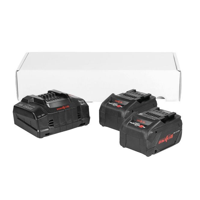 Hovedbilde MAFELL Power-Set 4 – 2 × 18 V / 8,0 Ah LiHDX-batterier + APS M+ hurtiglader – 212615