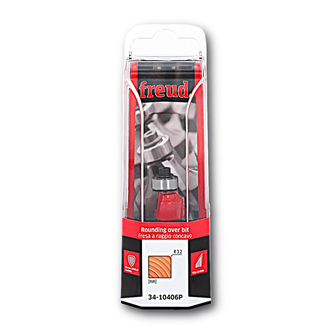 Hovedbilde Freud fresestål | Avrunding | 6 mm tange | m/lager | Treverk