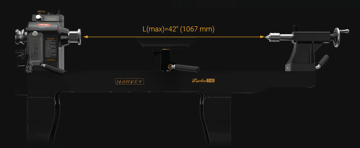 Harvey forlengelsesvange EB-18 for Dreiebenk T-40