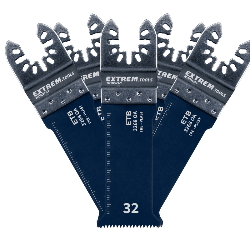 Multikutterblad 5 stk for tre - plast 32x68mm