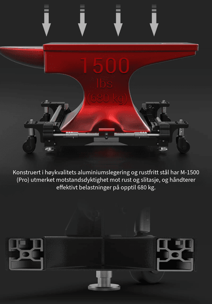 Hovedbilde Harvey Spider M-1500Pro – Mobil base med 360° manøvrering