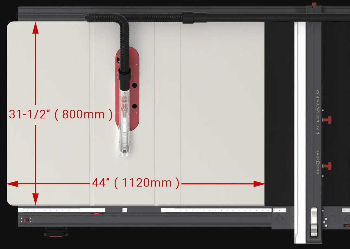 Harvey Bordsag Alpha - HW110SE-52T 4 kW  3-fas med Big Eye presisjonsanlegg